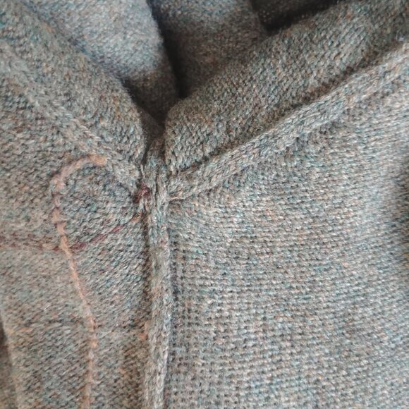Vintage St Michael Men lambswool pure new wool cardigan sweater Small green - Picture 14 of 16